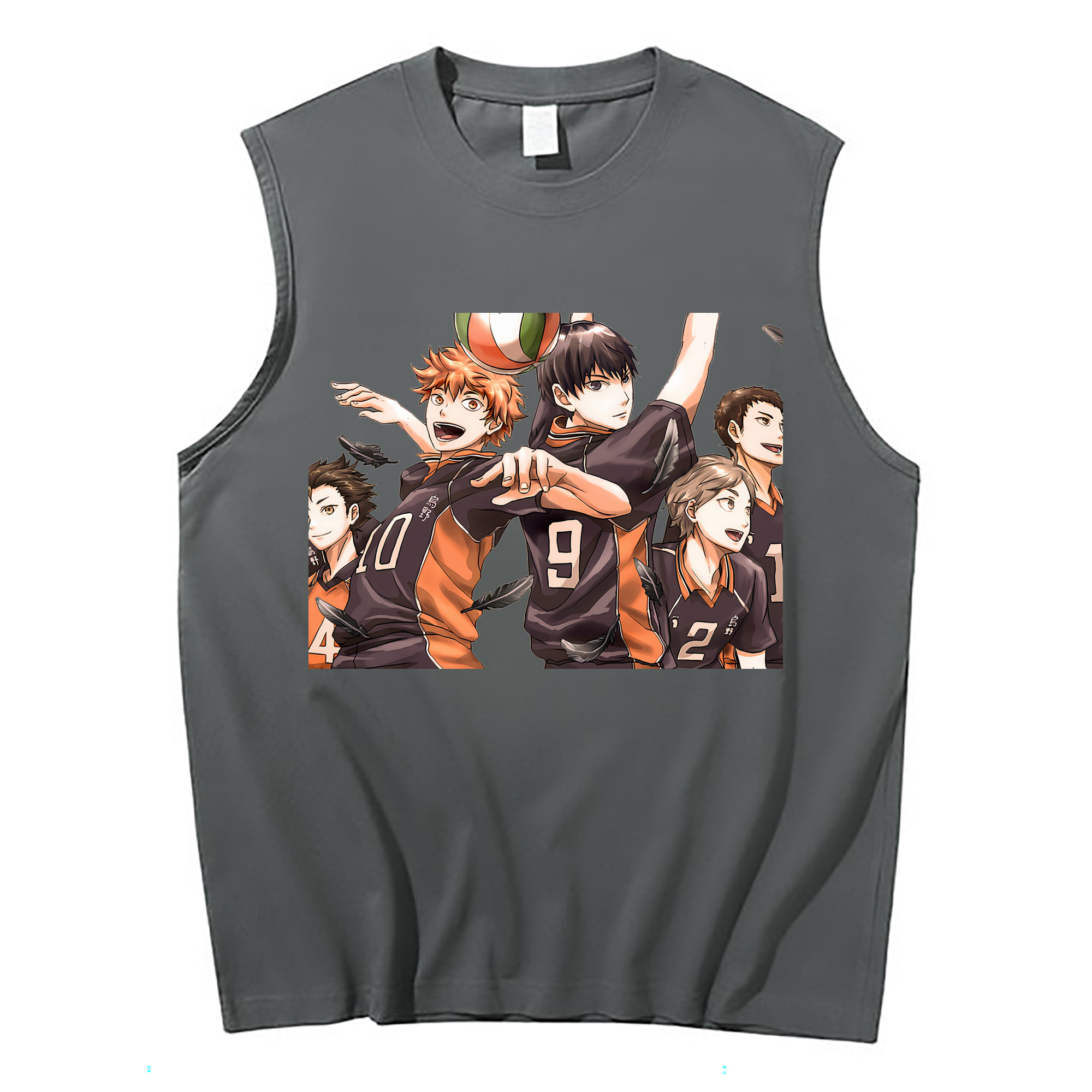 （画像用） ハイキュー!! Haikyu!! コットン100％タンクトップ（フロントプリント）